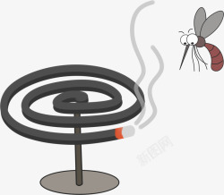 蚊子背景蚊子蚊香烟动物高清图片
