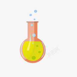 手绘化学液体矢量图素材