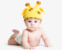 新生宝宝儿帽子可爱的小孩高清图片
