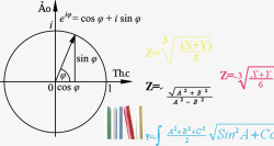 数学计算卡通数学计算公式图标高清图片