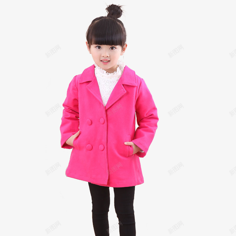 可爱小女孩图png免抠素材_88icon https://88icon.com 小女孩 服装 棉衣 粉色