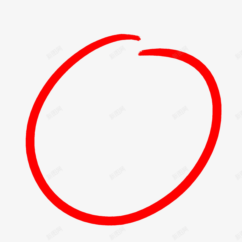 卡通手绘png免抠素材_88icon https://88icon.com 圆圈 圈圈 手画 手绘 手绘红圈 画圈 笔触 红圈 运笔