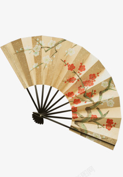 手绘折扇中国风手绘折扇高清图片