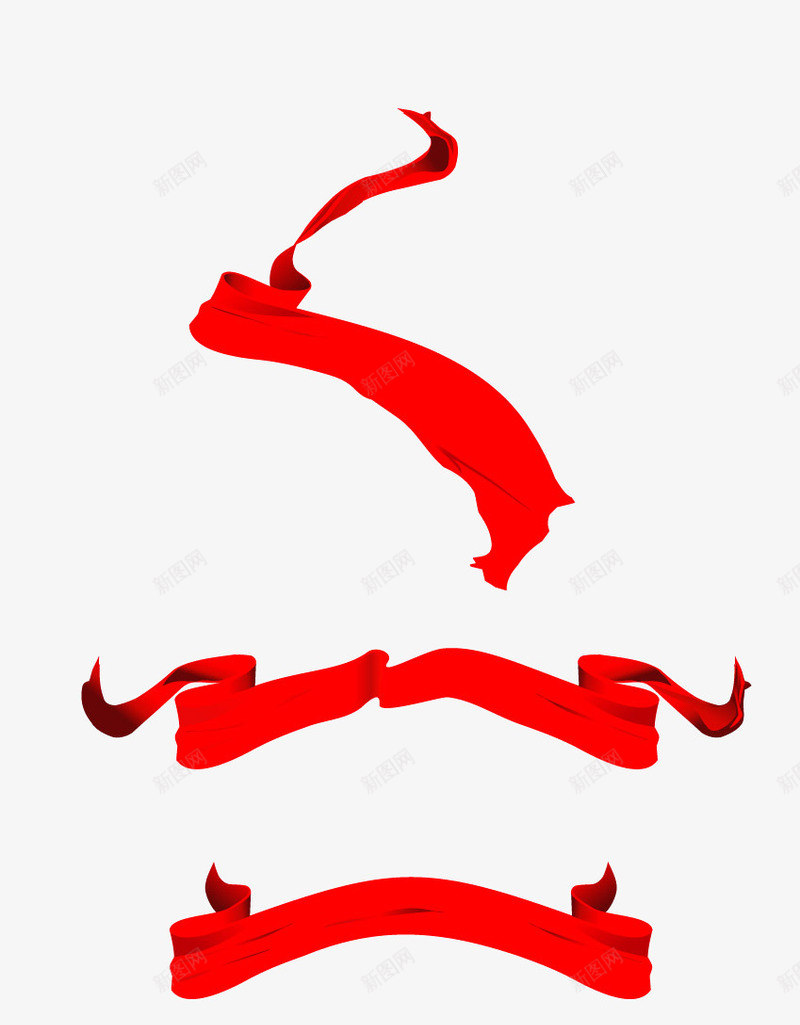 彩带png免抠素材_88icon https://88icon.com 彩带 彩带缠绕 彩带飘飘 漂浮 红绫 红色