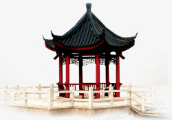 中国风复古亭子建筑中国风凉亭高清图片