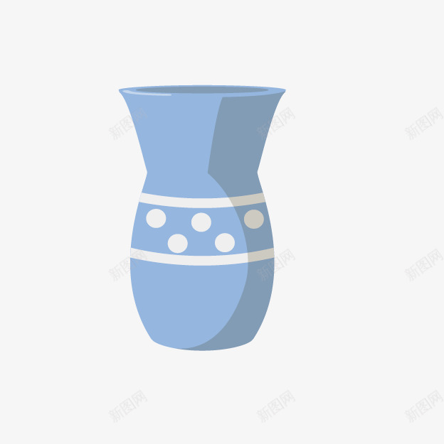 卡通蓝色陶罐png免抠素材_88icon https://88icon.com 卡通手绘 卡通陶罐 蓝色陶罐 陶土作品 陶土花瓶