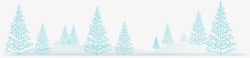 圣诞节树木素材圣诞雪树木高清图片