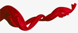 红色丝带绸带红绸带素材