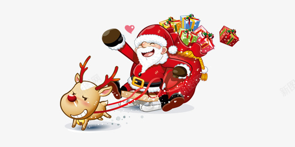 冬季圣诞节展板驯鹿与圣诞老人png免抠素材_88icon https://88icon.com 冬季 可爱 呆萌 圣诞礼物 圣诞老人 圣诞节 圣诞节老公公 展板 欢乐 驯鹿