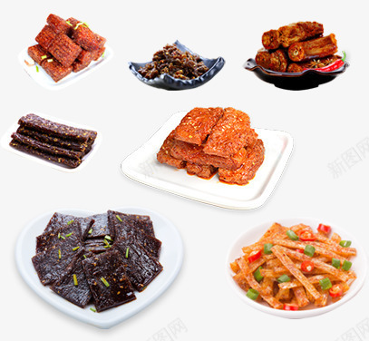 零食小吃psd免抠素材_88icon https://88icon.com 产品实物 大刀肉 素火爆鸡筋 素肉卷 辣条 鸭脖子