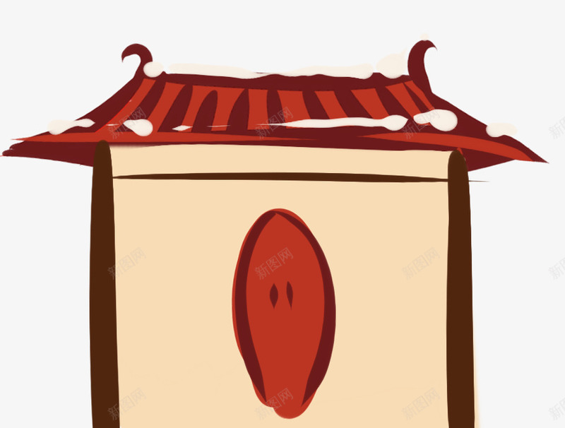 手绘装饰中国风房屋png免抠素材_88icon https://88icon.com 中国风 卡通手绘 房屋 手绘插画 新年装饰 装饰图案