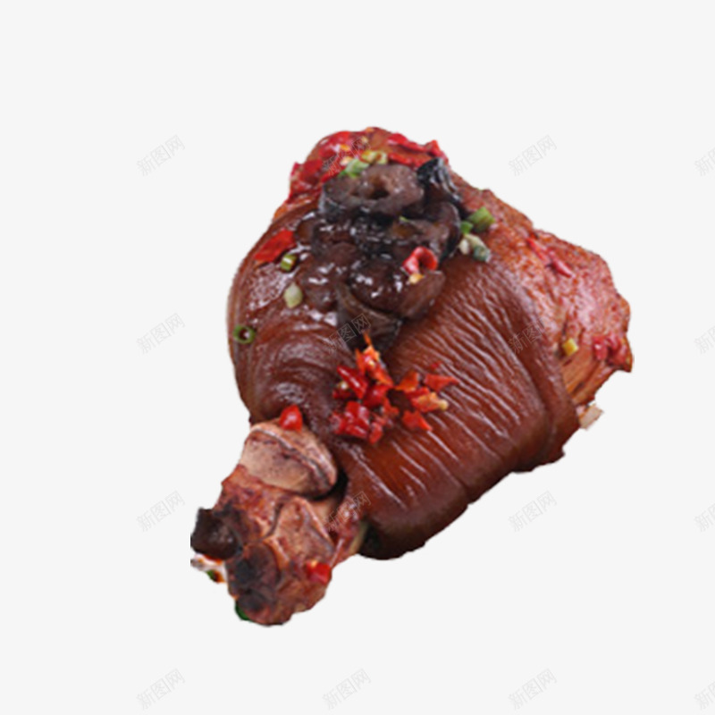 辣椒搭配腊猪脚png免抠素材_88icon https://88icon.com 下酒菜 卤味猪蹄 卤香猪蹄 小吃猪脚 熟食 猪肉 猪腿肉 腊猪脚 酱肘子