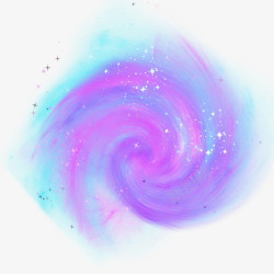 星空星球漂浮紫色星云高清图片