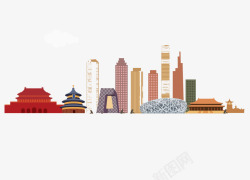 多彩城市北京特色建筑物鸟巢高清图片