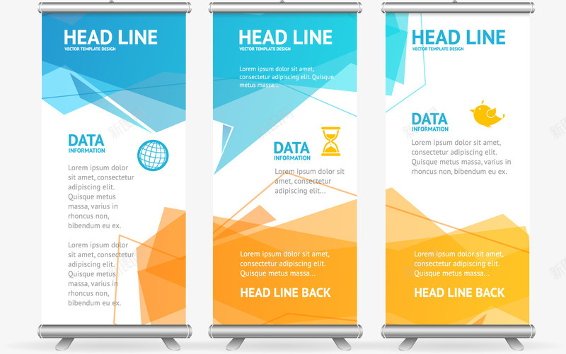 折页易拉宝png_88icon https://88icon.com x展架 三折页 传单版式 传单设计 几何背景 卡片 名片 商务金融 宣传单 广告 折页 折页模板 易拉宝 海报背景