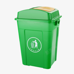 绿色环卫大型垃圾桶素材