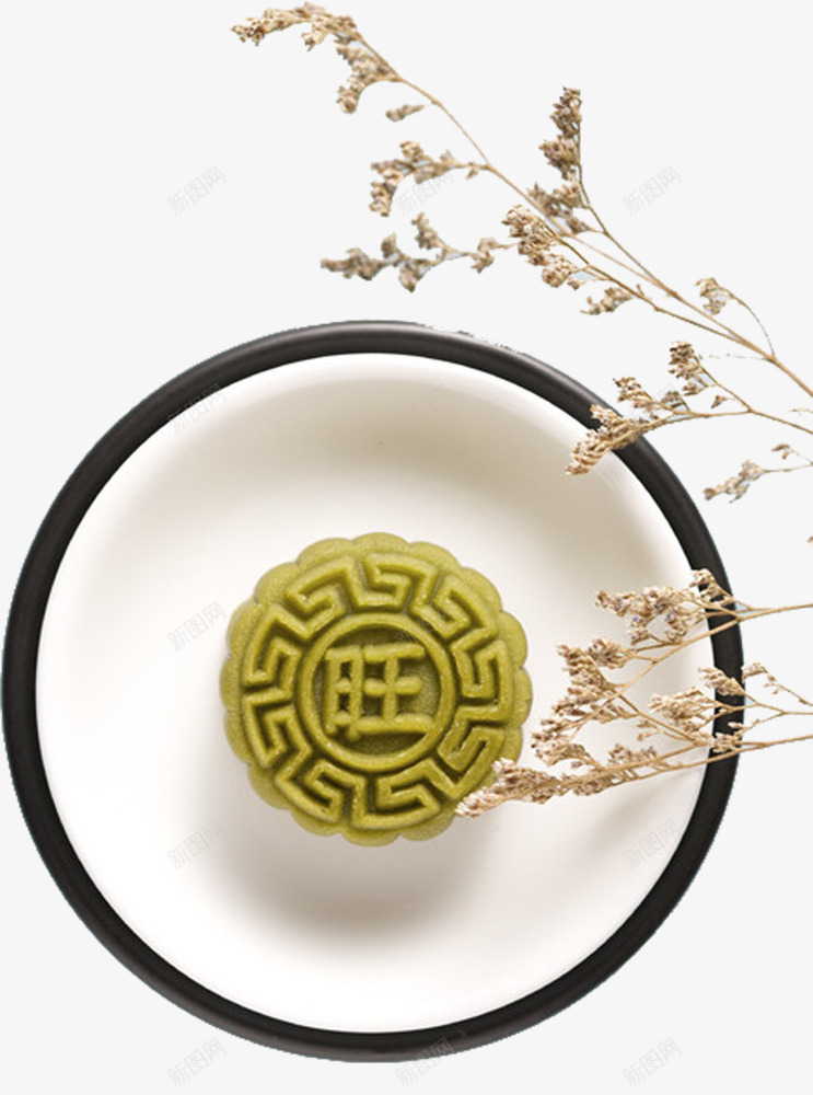 旺字绿豆月饼png免抠素材_88icon https://88icon.com 中秋节食材 产品实物 旺字 绿豆月饼