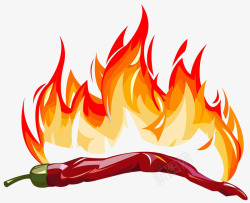 独家火焰标志辣椒logo图标高清图片