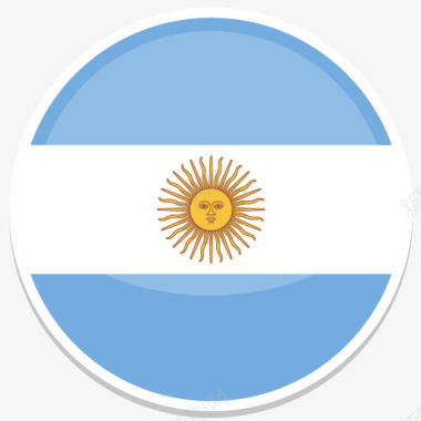 平阿根廷2014世界杯标志平图标图标