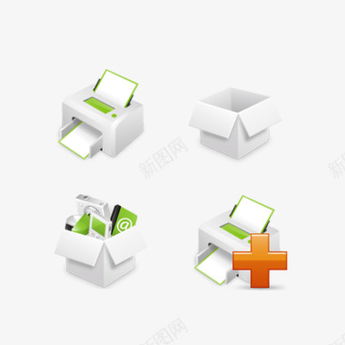 纸盒爆米花盒子图标图标