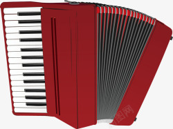 红色手风琴手绘红色手风琴矢量图高清图片