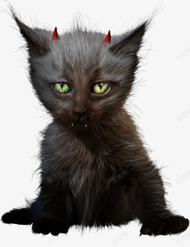 万圣节黑猫png免抠素材_88icon https://88icon.com 万圣节 尖牙 恐怖 素材 黑猫