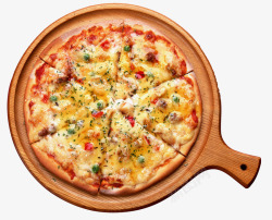 快餐美食盘装披萨高清图片