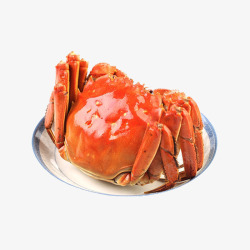 水产螃蟹装盘大闸蟹产品实图高清图片
