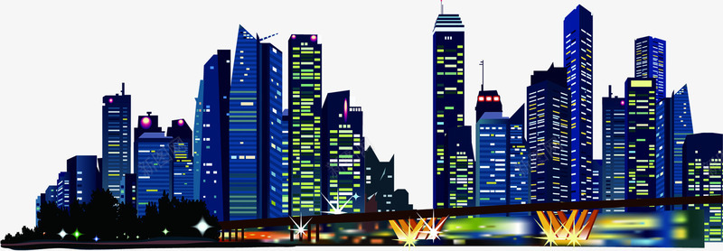 创意繁华都市夜景摄影png免抠素材_88icon https://88icon.com 创意 夜景 摄影 繁华 都市