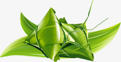 粽子绿色芦苇叶子感恩端午节素材