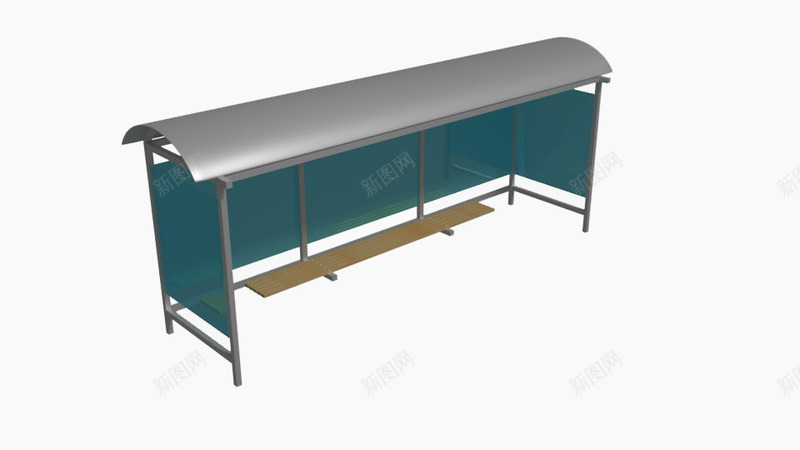 蓝色玻璃公交站台png免抠素材_88icon https://88icon.com 公交车 公交车站台 玻璃 站台 蓝色玻璃 蓝色玻璃公交站台 车站
