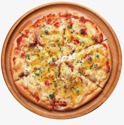 海鲜至尊披萨西餐美味榴莲披萨高清图片