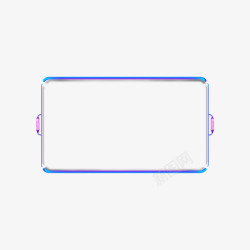 科技矩形蓝色科幻边框高清图片