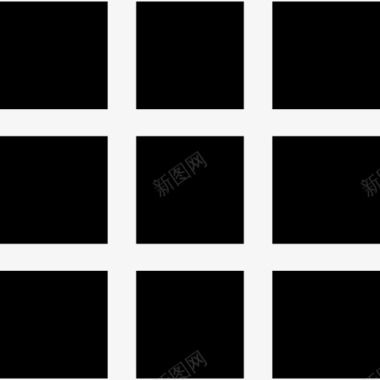 圣诞PNG图手机按键的黑色方块符号图标图标