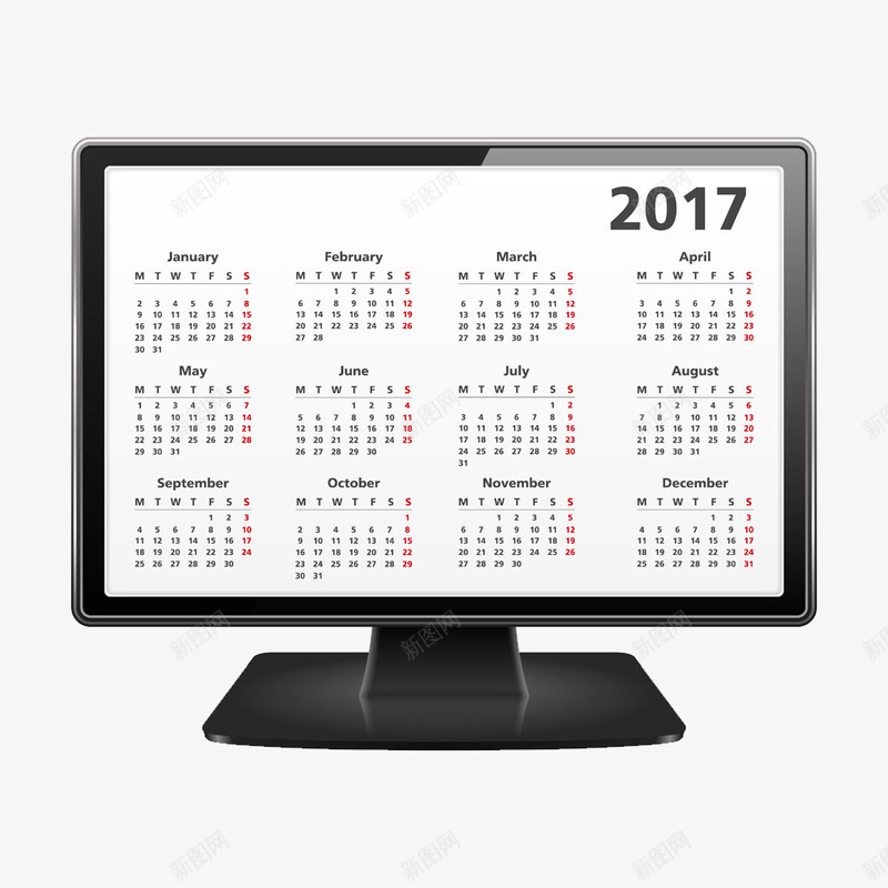创意2017日历png免抠素材_88icon https://88icon.com 2017 2017台历 2017年 2017日历 创意 卡通电脑 数码 日历 电脑 电脑里的2017日历 电脑里的日历 简单 鸡年