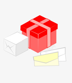 红色礼物盒子素材