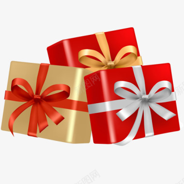 礼物盒图标红色礼物盒子图标
