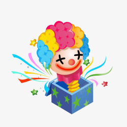 盒子里面的小丑素材