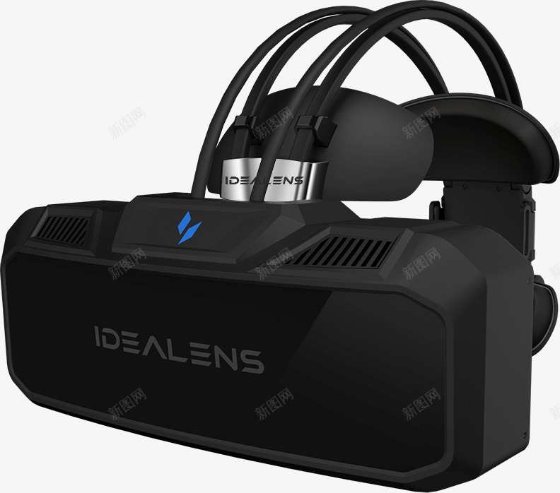 实物黑色头戴式vr盒子png免抠素材_88icon https://88icon.com VR设备 vr头盔 vr游戏 vr盒子 vr眼镜 可穿戴设 头戴式 虚拟现实 黑色
