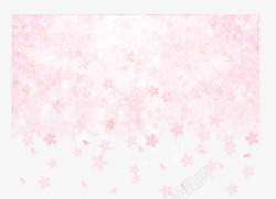 水彩樱花素材粉色樱花高清图片