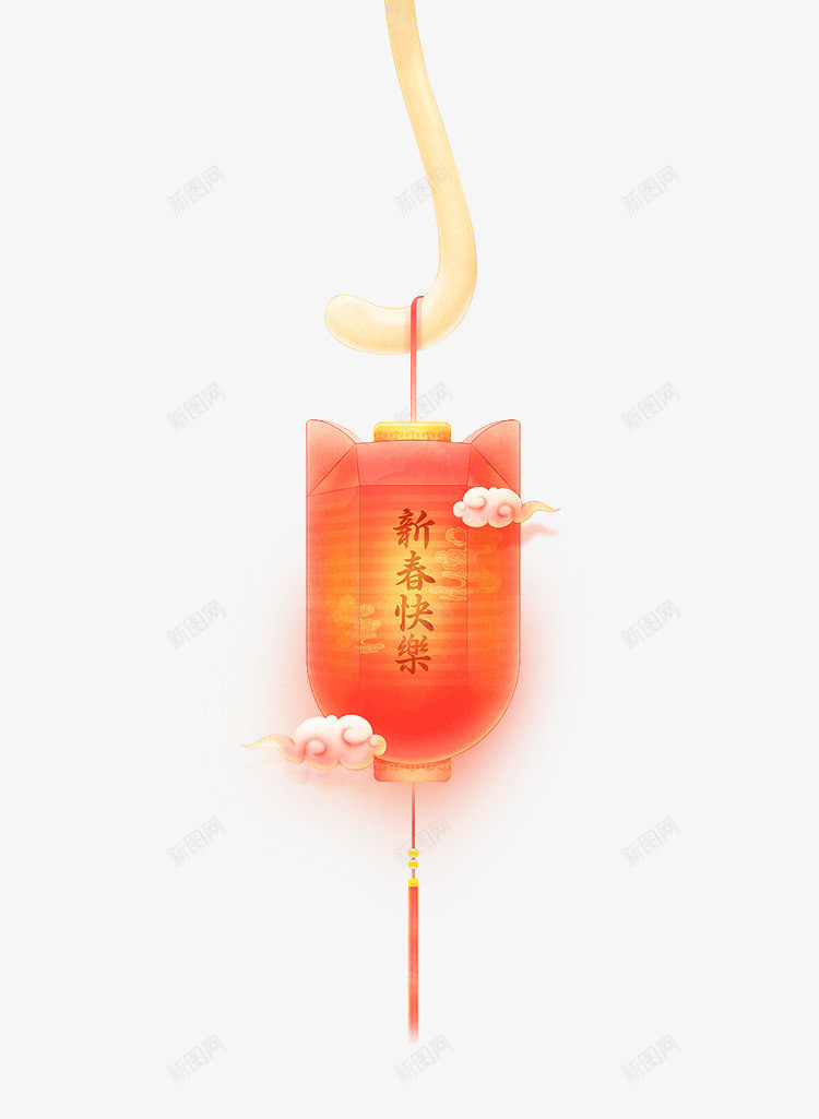 新春快乐灯笼png免抠素材_88icon https://88icon.com 快乐 新春 灯笼