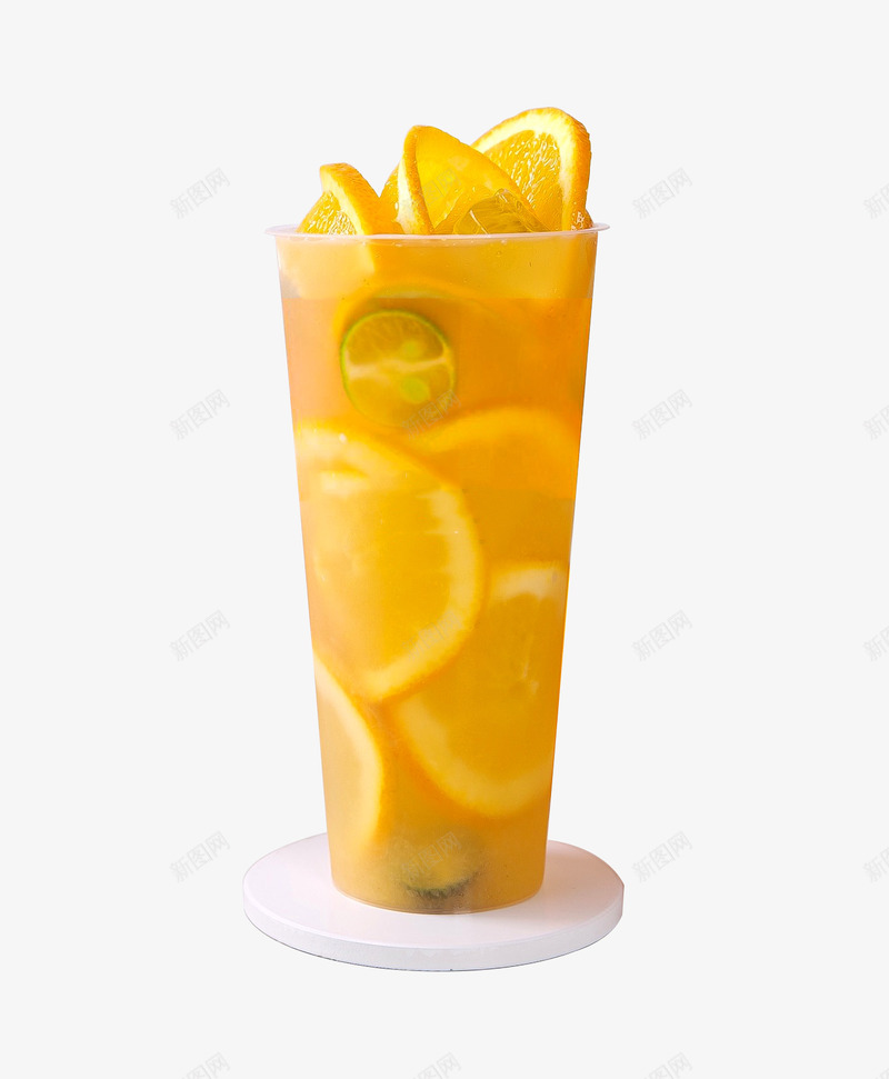 鲜橙果茶产品实物png免抠素材_88icon https://88icon.com 产品实物 夏日 奶茶 招牌奶茶 果子 柠檬 水果 清凉 鲜果 黄色