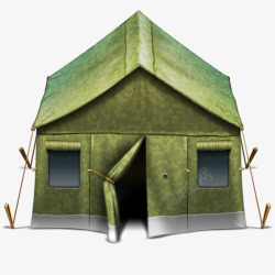绿色帐篷屋素材