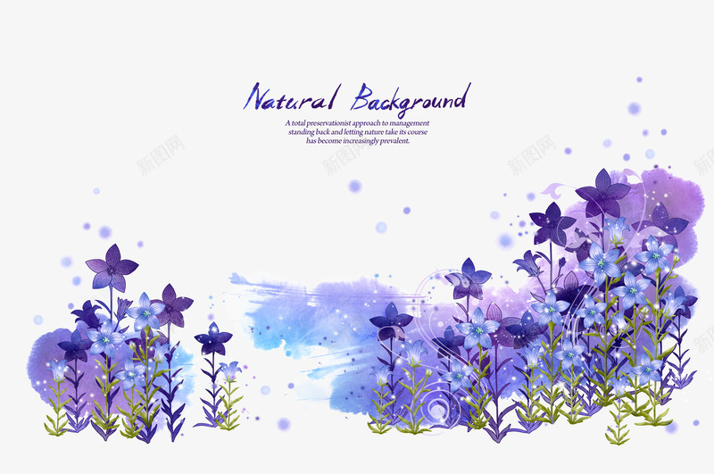 紫色花朵PSD分层png免抠素材_88icon https://88icon.com 植物 红色 绿叶 花卉 花朵 边框 韩国素材
