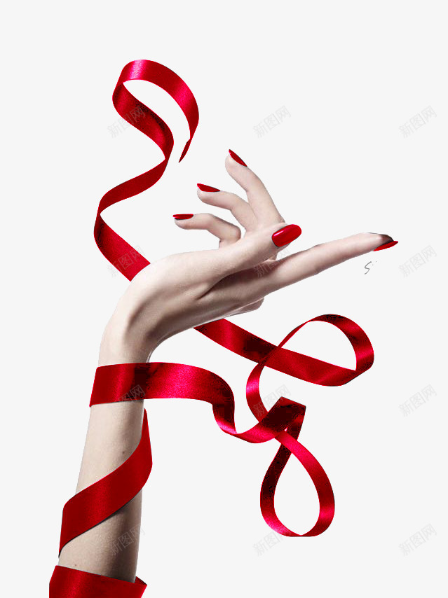 手势png免抠素材_88icon https://88icon.com 丝带 手 手势 搞怪手势 票丝 缠绕