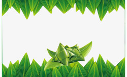 绿色叶脉粽子叶背景素材