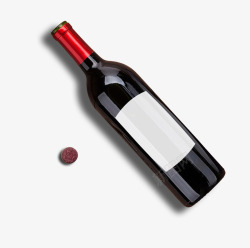 葡萄酒瓶和瓶塞素材