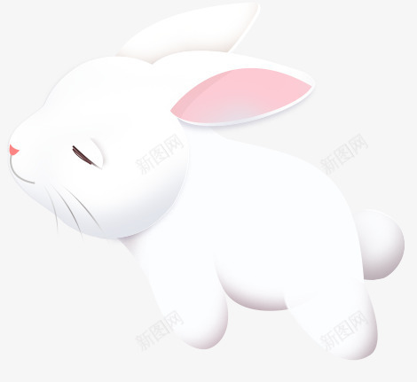 可爱小兔png免抠素材_88icon https://88icon.com 兔子简笔画 动物 卡通 小兔子 白色 睡觉的小兔子 萌萌哒兔子