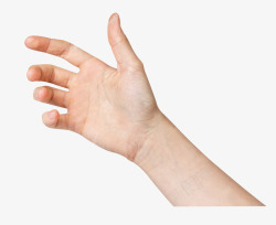 一只人的手一只伸出的虚握的手高清图片
