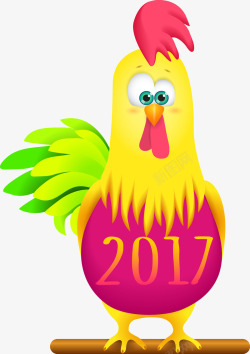 卡通2017鸡年素材
